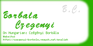 borbala czegenyi business card