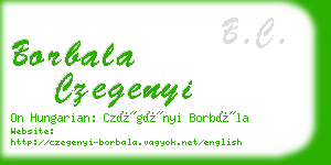 borbala czegenyi business card